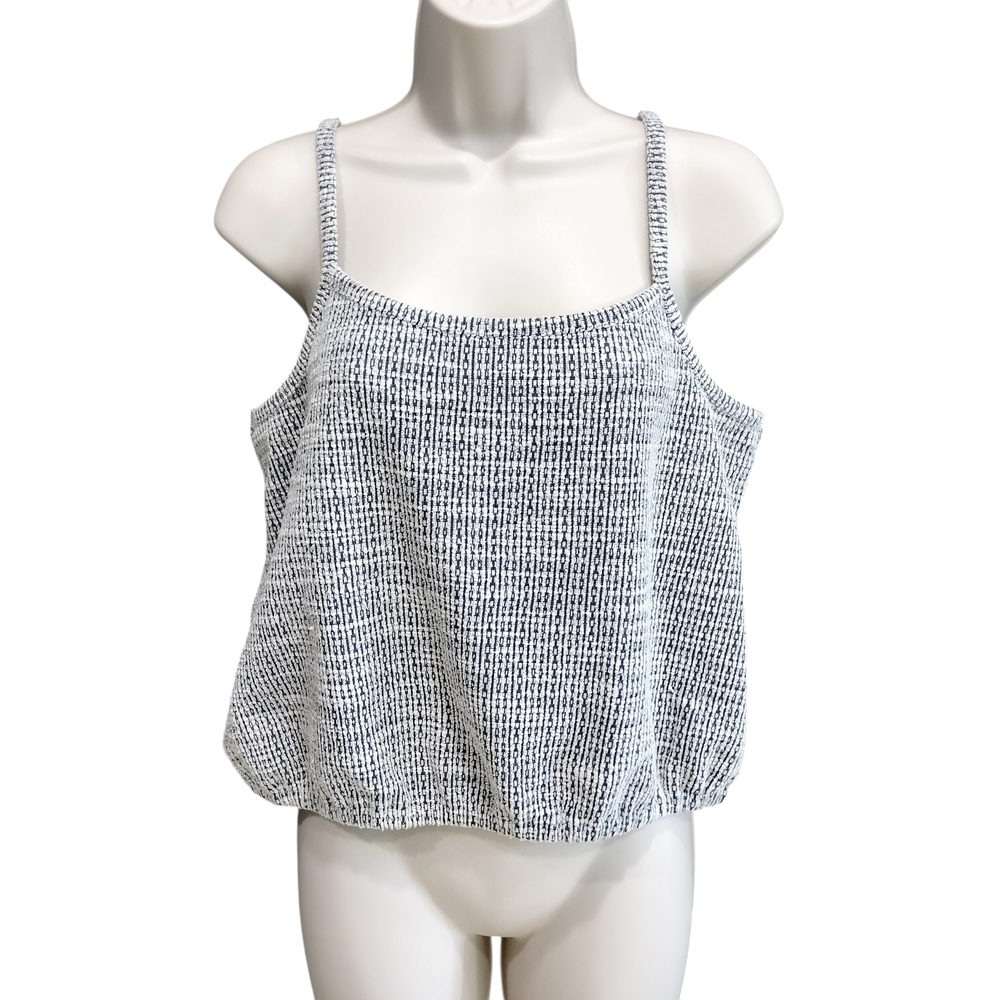 LOFT Black and White Knit Camisole